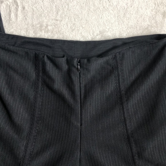 Express Black Lace Detail Business Casual Straight Leg Slacks Pants - Picture 3 of 7